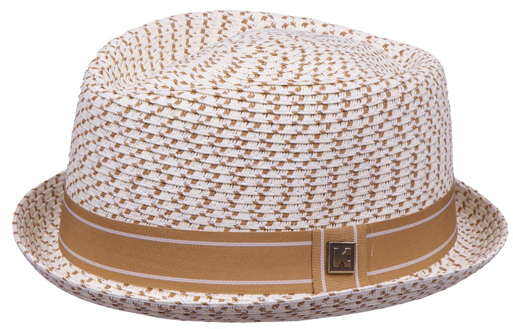 Mycubanstore itemBT65G Cream Color Porkpie fedora hat